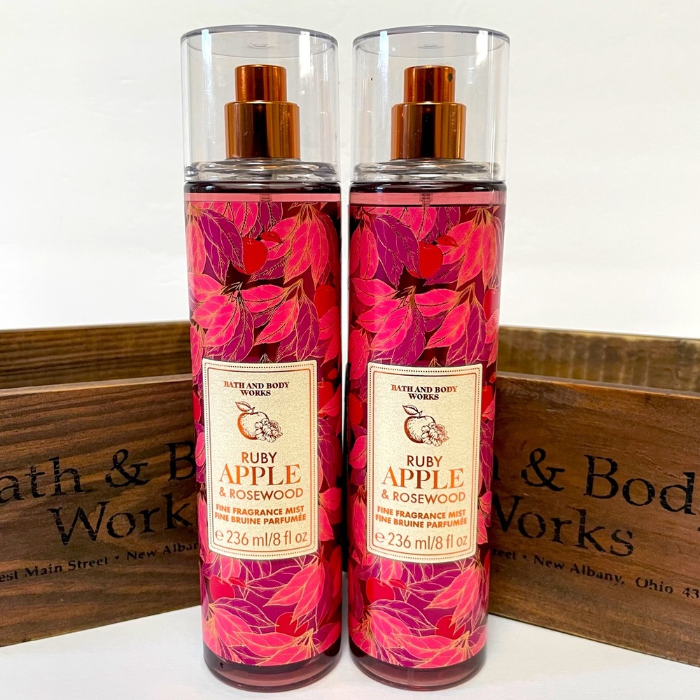 Bath & Body Works Ruby Apple & Rosewood Mist x 2. New!